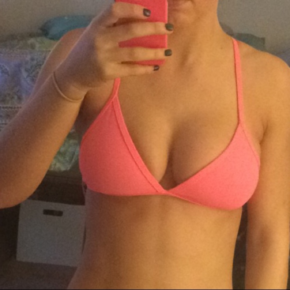 Pink bikini top!